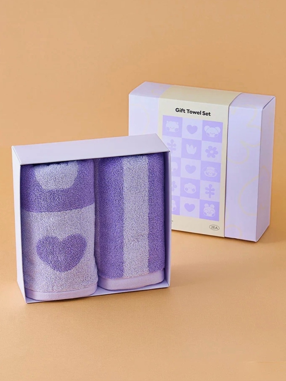 BTS x BT21 - Basic Towel Gift Set Authentic